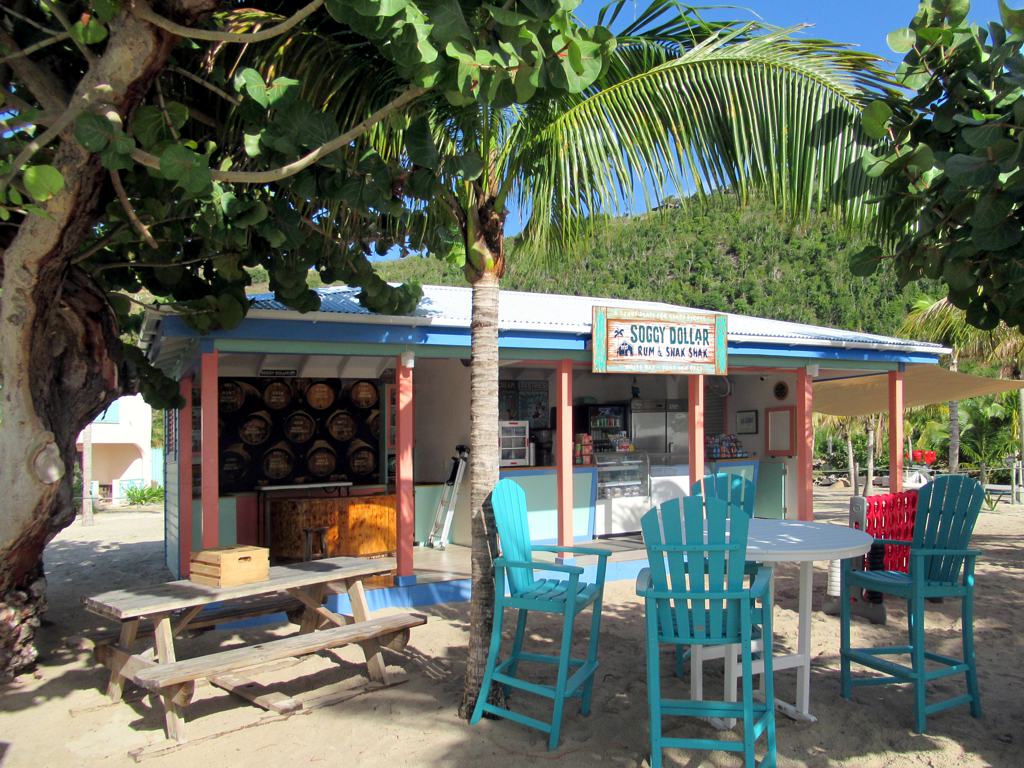 The Soggy Dollar Bar on White Bay, Jost van Dyke